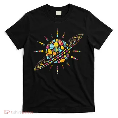 Solar System Colorful Easter Egg T-Shirt