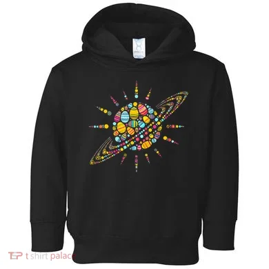 Solar System Colorful Easter Egg Toddler Hoodie