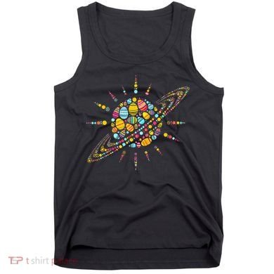 Solar System Colorful Easter Egg Tank Top
