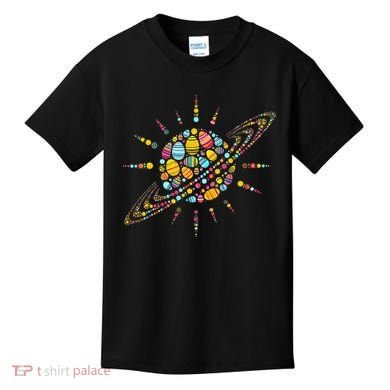 Solar System Colorful Easter Egg Kids T-Shirt