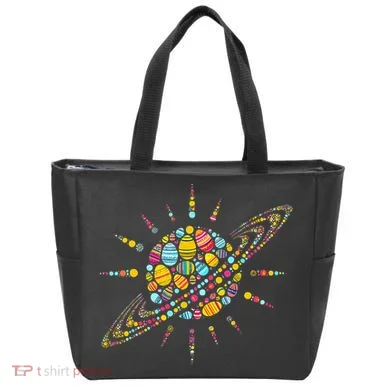 Solar System Colorful Easter Egg Tote Bag