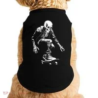 Skeleton Skateboarder Cool Doggie Tank thumb 0