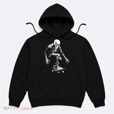 Skeleton Skateboarder Cool Hoodie