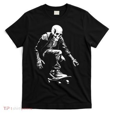 Skeleton Skateboarder Cool T-Shirt