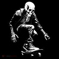 Skeleton Skateboarder Cool Ornament thumb 1