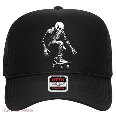 Skeleton Skateboarder Cool Hat