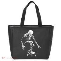 Skeleton Skateboarder Cool Tote Bag thumb 0