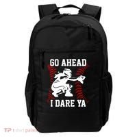 S Softball Catcher Funny N I Dare Ya Gift Backpack thumb 0