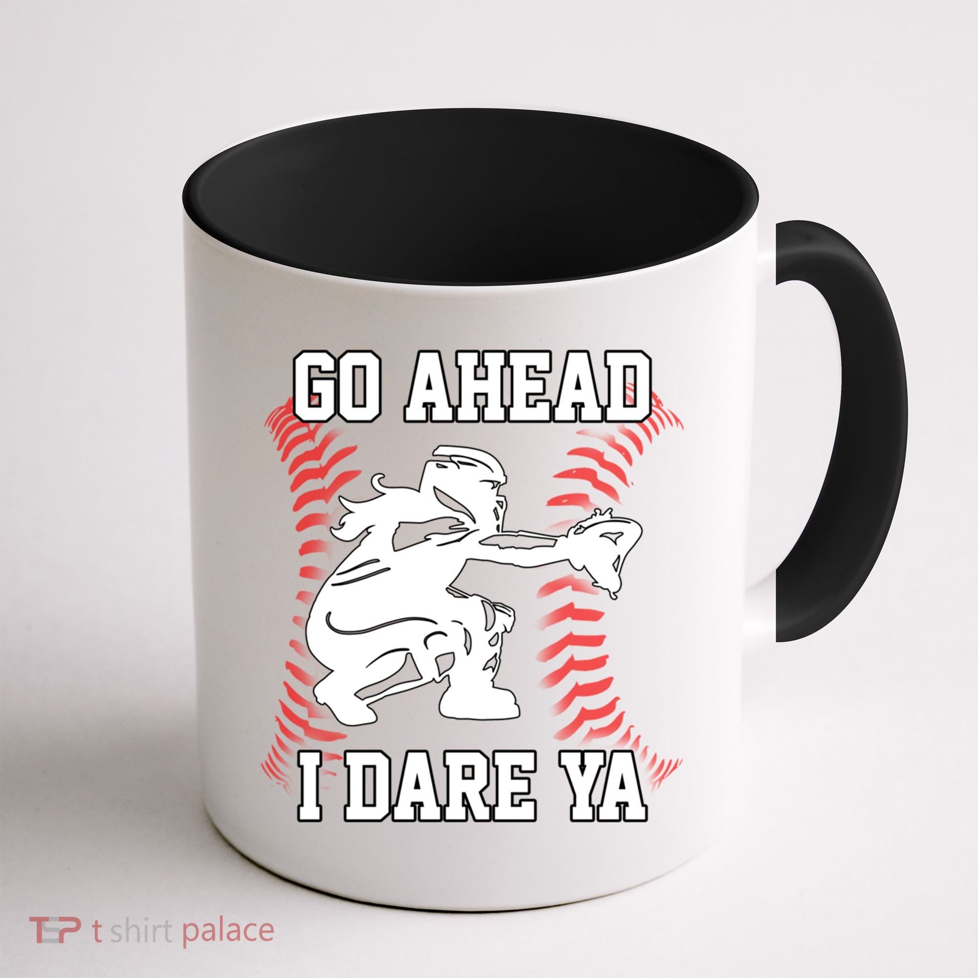 S Softball Catcher Funny N I Dare Ya Gift Coffee Mug