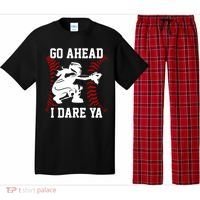 S Softball Catcher Funny N I Dare Ya Gift Pajama Set thumb 0