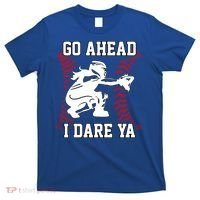 S Softball Catcher Funny N I Dare Ya Gift T-Shirt thumb 0