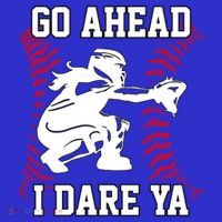 S Softball Catcher Funny N I Dare Ya Gift Mousepad thumb 1