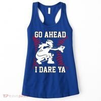 S Softball Catcher Funny N I Dare Ya Gift Women's Tank Top thumb 0