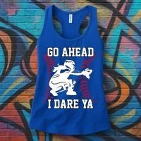 S Softball Catcher Funny N I Dare Ya Gift Women's Tank Top thumb 3