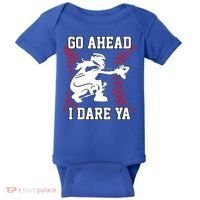 S Softball Catcher Funny N I Dare Ya Gift Baby Bodysuit thumb 0
