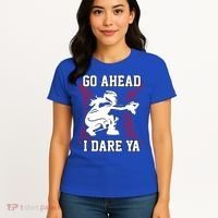 S Softball Catcher Funny N I Dare Ya Gift Women's T-Shirt thumb 4