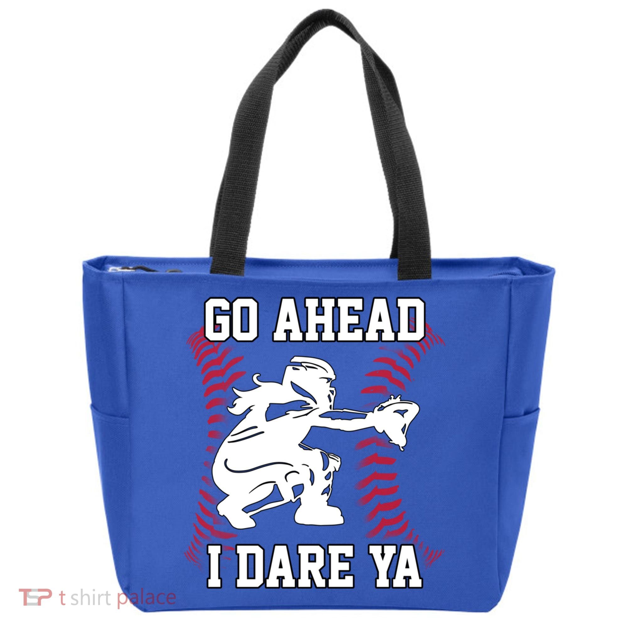 S Softball Catcher Funny N I Dare Ya Gift Tote Bag