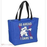 S Softball Catcher Funny N I Dare Ya Gift Tote Bag thumb 2