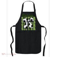 Soccer Sister Coquette Bow Cute Mom Apron thumb 0