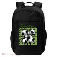 Soccer Sister Coquette Bow Cute Mom Backpack thumb 0