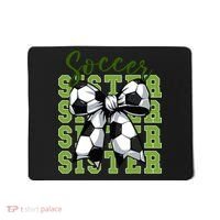 Soccer Sister Coquette Bow Cute Mom Mousepad thumb 0