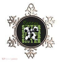 Soccer Sister Coquette Bow Cute Mom Ornament thumb 0