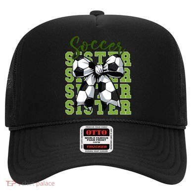 Soccer Sister Coquette Bow Cute Mom Hat