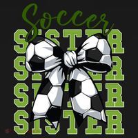 Soccer Sister Coquette Bow Cute Mom Tote Bag thumb 4