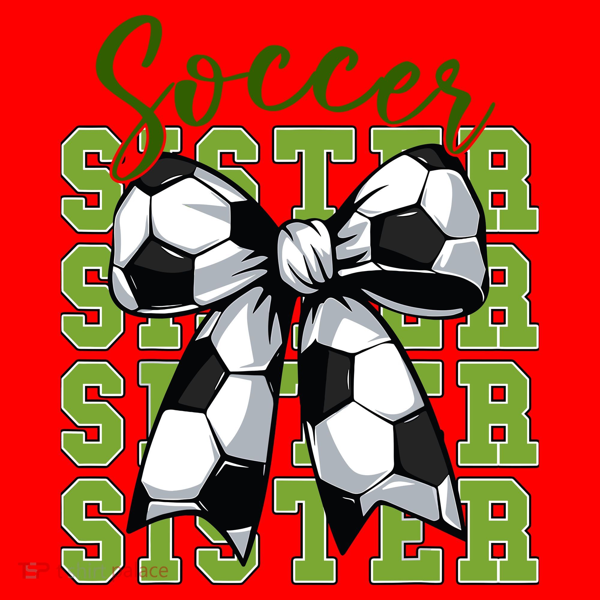 Soccer Sister Coquette Bow Cute Mom Santa Hat
