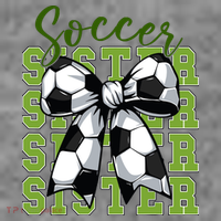 Soccer Sister Coquette Bow Cute Mom Tank Top thumb 6