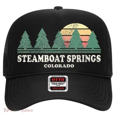 Steamboat Springs Co Vintage Throwback Retro 70s Design Hat