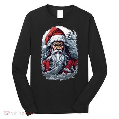 Samurai Santa Claus Long Sleeve Shirt