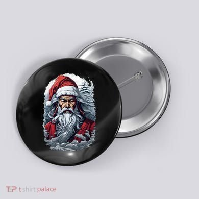 Samurai Santa Claus Button
