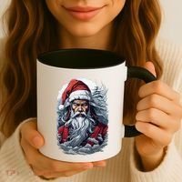 Samurai Santa Claus Coffee Mug thumb 3