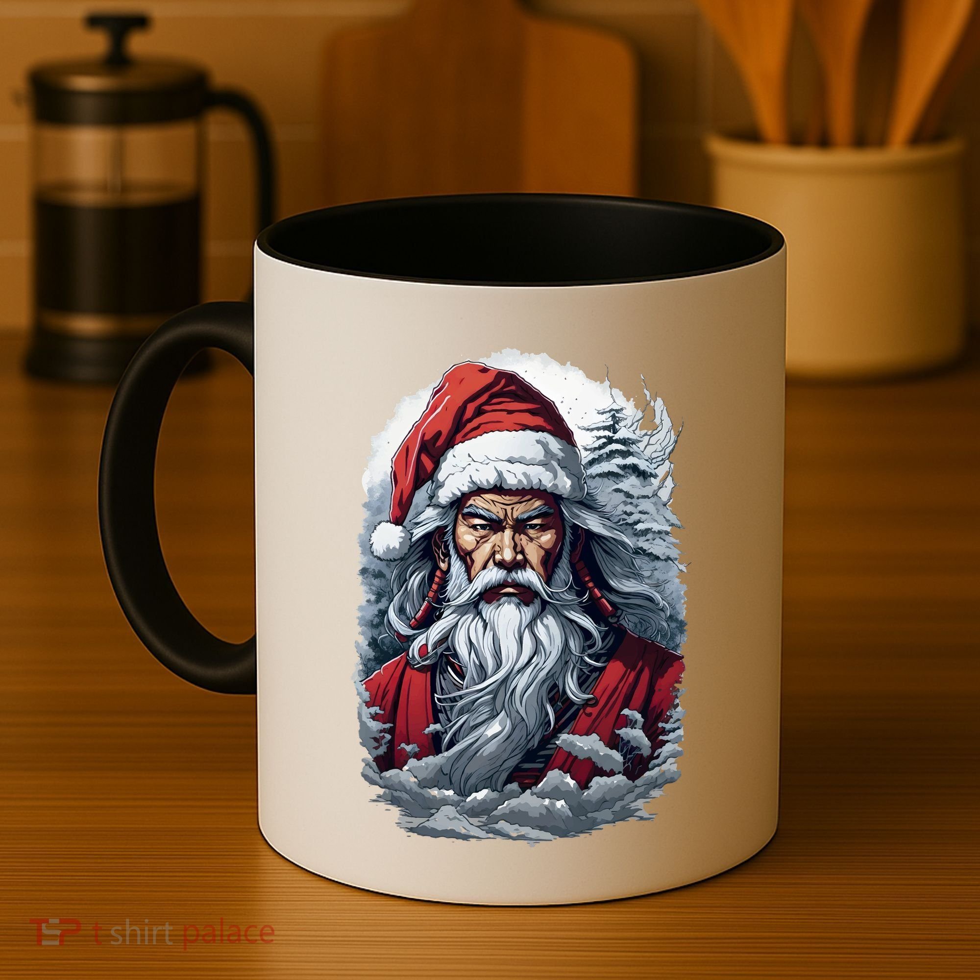 Samurai Santa Claus Coffee Mug