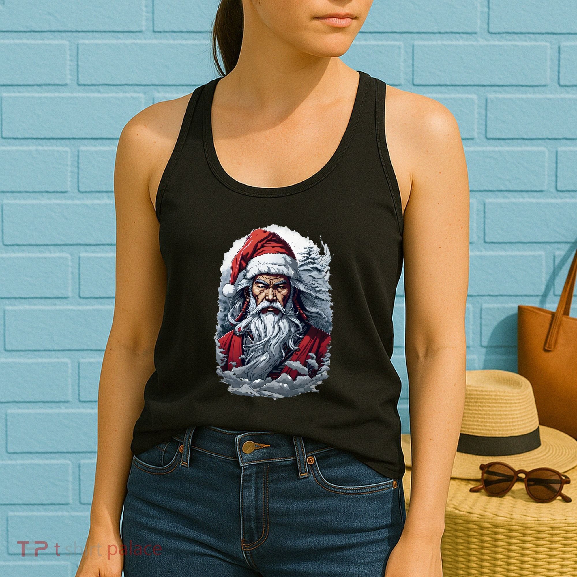 Samurai Santa Claus Women's Tank Top