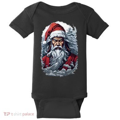 Samurai Santa Claus Baby Bodysuit