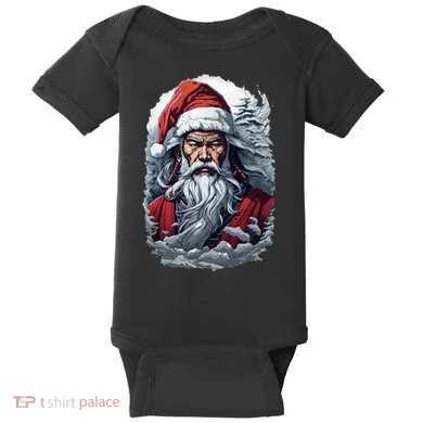 Samurai Santa Claus Baby Bodysuit