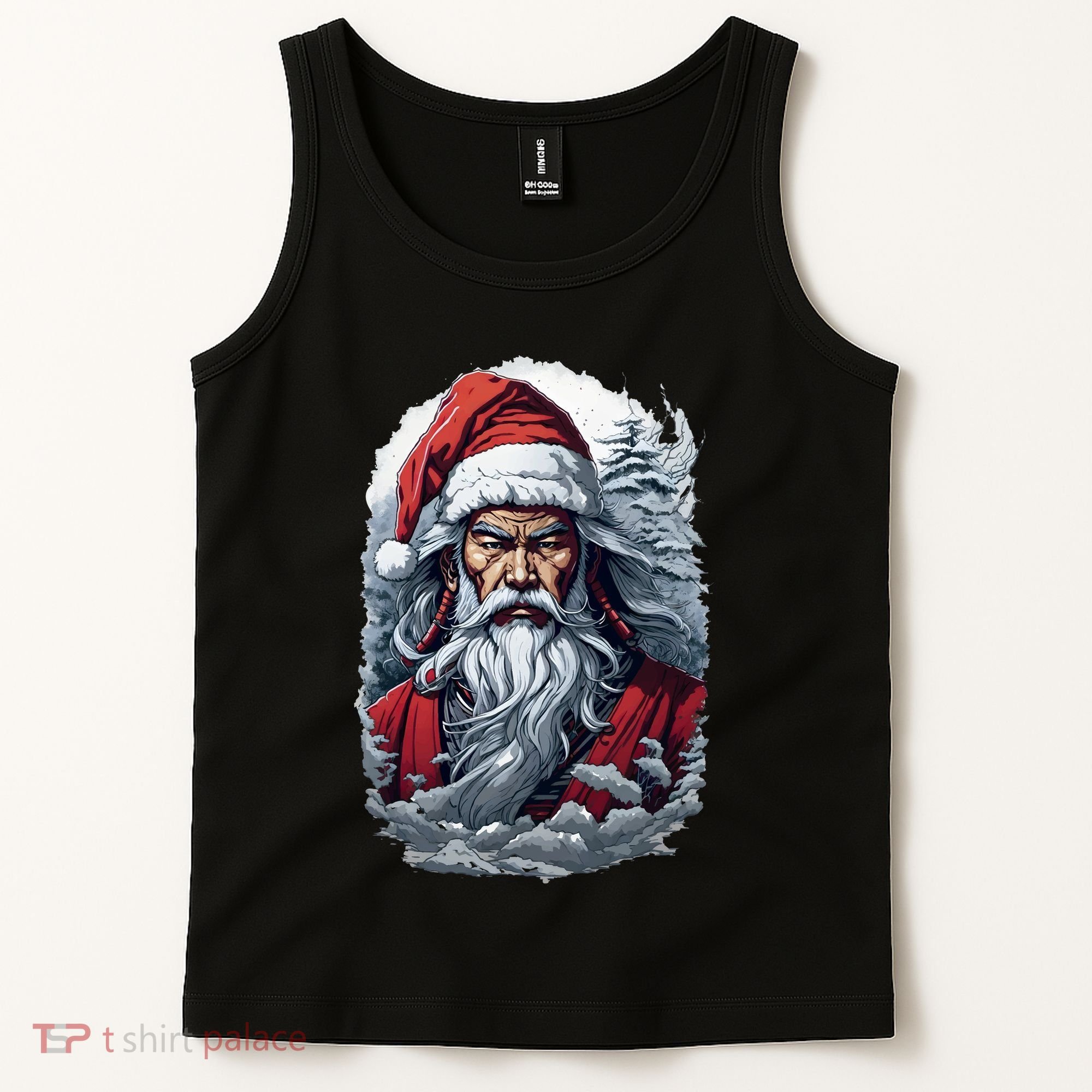 Samurai Santa Claus Tank Top