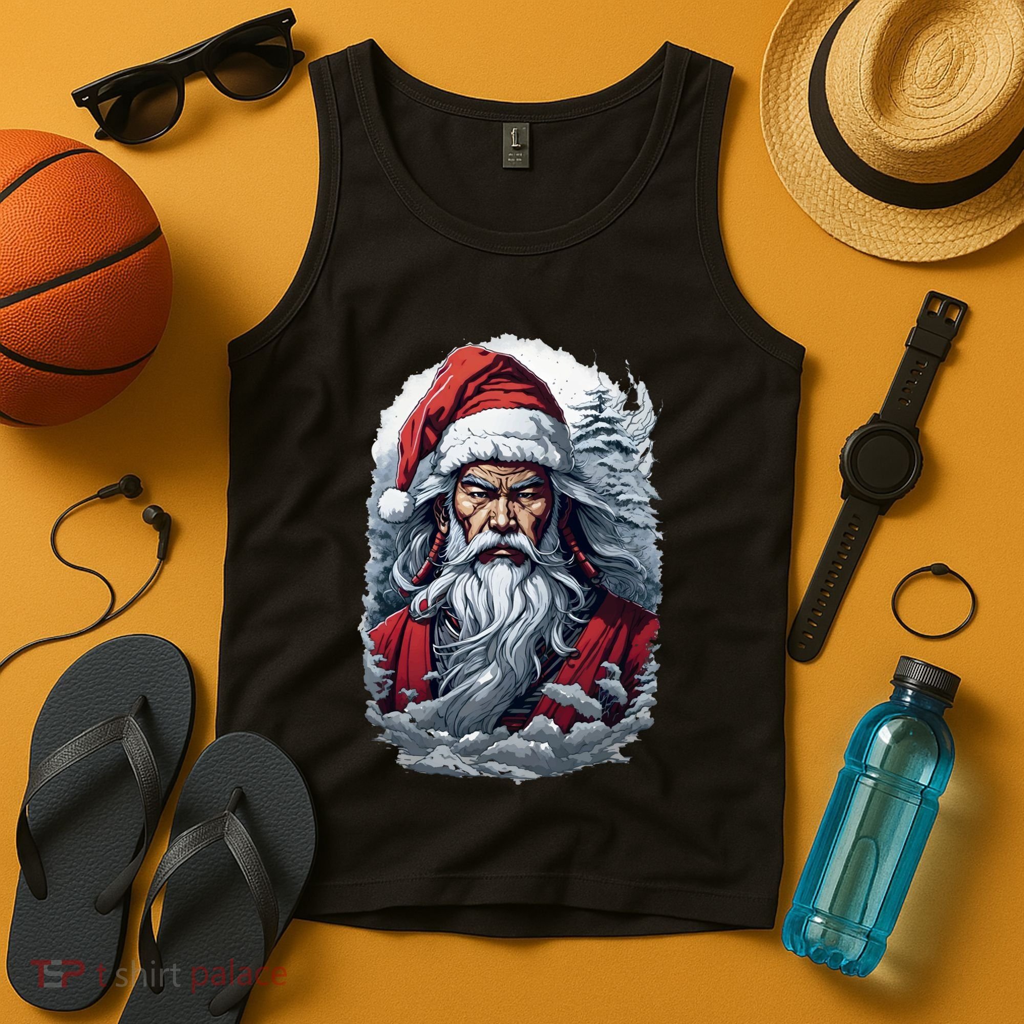 Samurai Santa Claus Tank Top