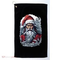 Samurai Santa Claus Golf Towel thumb 0