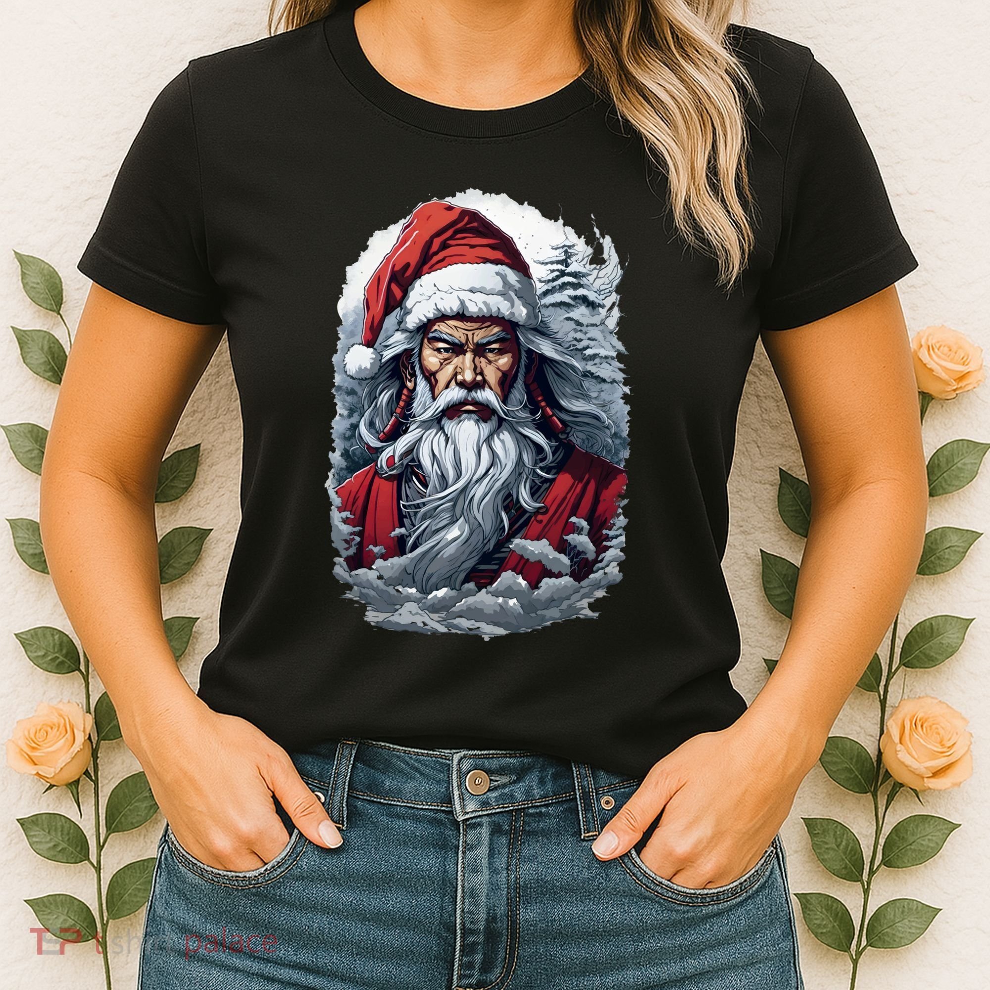 Samurai Santa Claus Women's T-Shirt