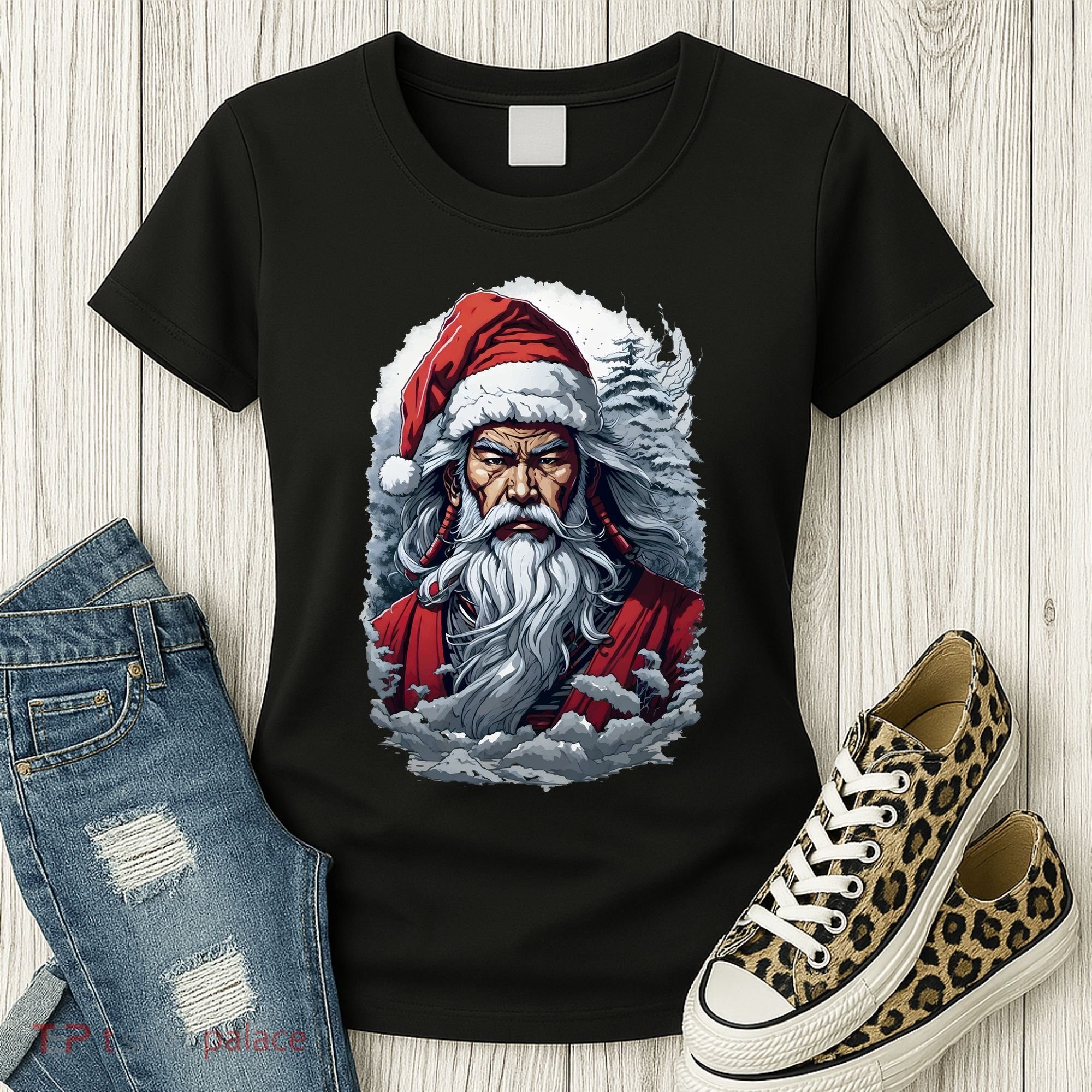 Samurai Santa Claus Women's T-Shirt