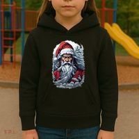 Samurai Santa Claus Kids Hoodie thumb 3