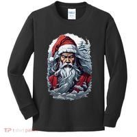 Samurai Santa Claus Kids Long Sleeve Shirt thumb 0