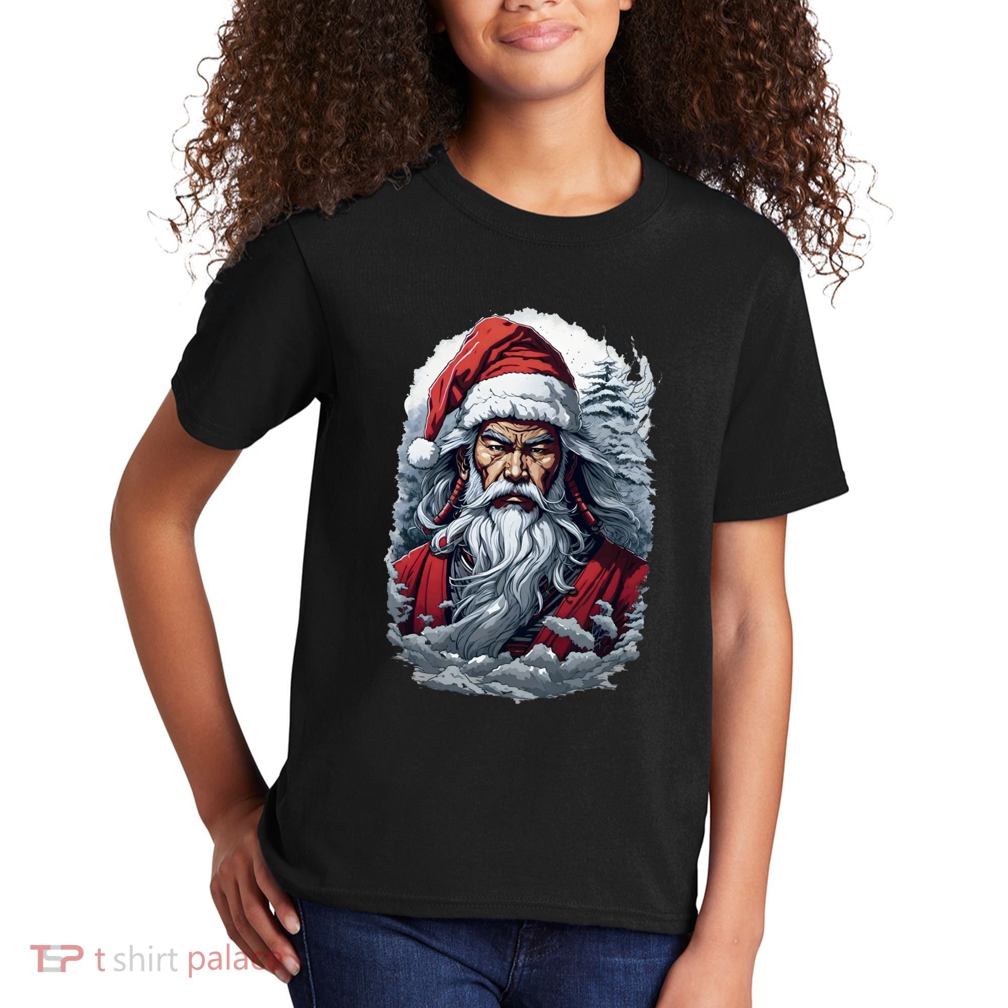 Samurai Santa Claus Kids T-Shirt