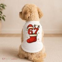 Six Seven Christmas 67 Stocking Santa Reindeer Doggie Tank thumb 2
