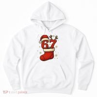 Six Seven Christmas 67 Stocking Santa Reindeer Hoodie thumb 0