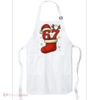 Six Seven Christmas 67 Stocking Santa Reindeer Apron thumb 0