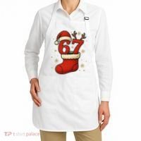 Six Seven Christmas 67 Stocking Santa Reindeer Apron thumb 2